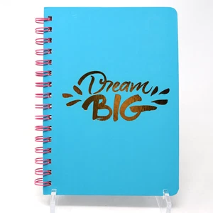 Dream Big Spiral Journal Hardcover Lined Pages Diary Back to School Notes Doodle - Picture 1 of 12