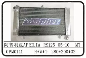 APRILIA R125 05-10 PERFORMANCE RACING RADIATOR - Picture 1 of 1