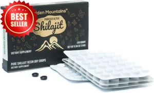 Pure Altai Shilajit Dry Drops 120ct 200mg Authentic Fulvic Acid Lab Tested USA - Picture 1 of 12