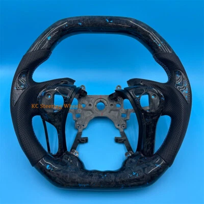 Volante de cuero de fibra de carbono forjado para Honda Accord 2013-2017 en venta Foto 1 de 4