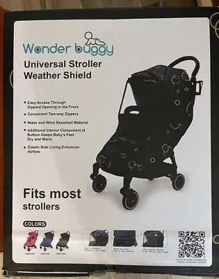 Baby Stroller Cold Weather Shield Winter Universal Windproof Stroller Rain Cover - Image 1 of 4