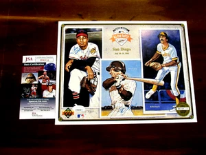 LARRY DOBY STEVE GARVEY ROLLIE FINGERS SIGNED AUTO 1992 ALL-STAR PHOTO JSA UDA - Picture 1 of 5