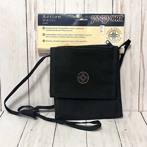 Vintage Jansport Action Geldbörse Trifold Crossbody Neu mit Etikett - Bild 1 von 13