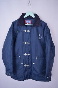 Boost Up Fireman Nylon Vintage Navy Jacket Size S 90s - Picture 1 of 6