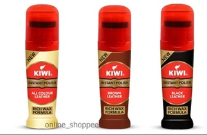 KIWI Instant Shoe Shine Polish - Pack of 3 (Black shoes, Brown Shoes, Neutral) - Picture 1 of 14