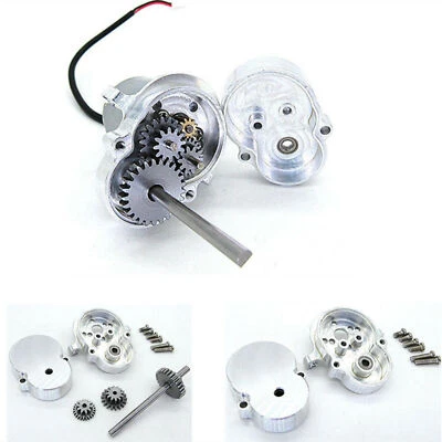 Metal Transmission Gearbox w/Gear Set For WPL D12 RC Truck Cars DIY Upgrade Part - Image 1 of 4