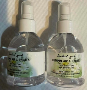 2 Bottles Kindred Goods Autumn Air & Daisies Hair & Body Mist 5 OZ Each - Picture 1 of 2