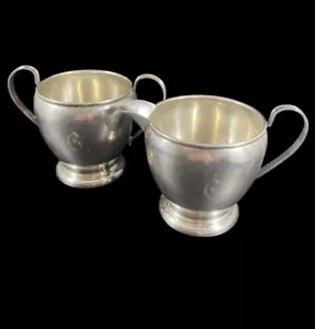 Vintage PREISNER CO STERLING SILVER 925 SUGAR AND CREAMER 153 Grams - Picture 1 of 10