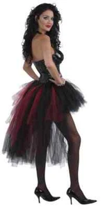 Vampiress Burlesque Tutu Vampire Gothic Halloween Sexy Adult Costume Accessory - Picture 1 of 1