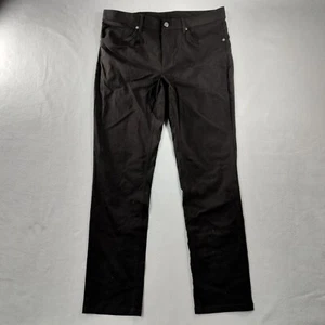 Pantalone uomo LL Bean gamba dritta piatto davanti nero kaki taglia 36x32 - Foto 1 di 5