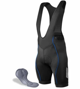 Aero Tech Men's Elite Endurance Cycling Bib Shorts - Made in U.S.A. - Picture 1 of 21