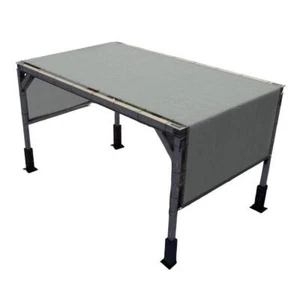 Colourtree Shade Sail 120"W Rectangle HighDensity Polyethylene UV Protected Grey - Picture 1 of 10