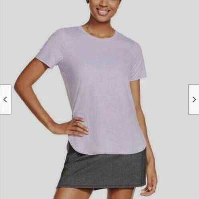 TÚNICA SKECHERS PARA MUJER GO WALK WEAR MANGA CORTA SUAVE ACTIVA (LAVANDA, S) NUEVA CON ETIQUETAS Foto 1 de 4