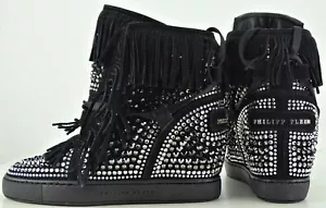 PHILIPP PLEIN KLARA Hi-Top Sneaker Stiefelette Ankle Boots Damen Black Gr.36 NEU - Bild 1 von 12