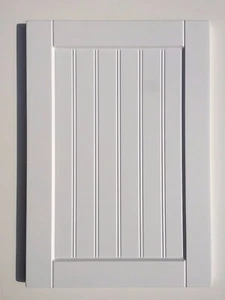 Shaker bianco opaco perline e butt porta/cassetto frontale - Foto 1 di 9