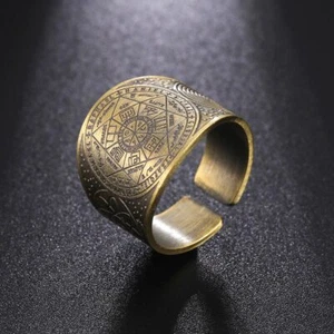 Anillo de Protección Sello de los 7 Arcángeles Amuleto Metatrón Lilith Símbolo De Colección - Imagen 1 de 33