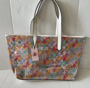 Neu mit Etikett Juicy by Juicy Couture Strandtasche Handtasche durchsichtig Logodruck Y2k - Bild 1 von 8