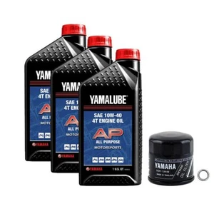 Yamalube Oil Change Kit with Filter and Oil for Yamaha Machinery 3 Quarts - Picture 1 of 1