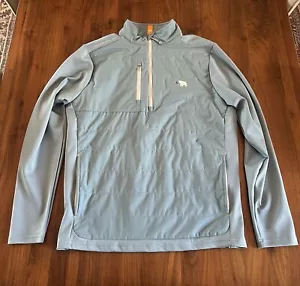 New Mammoth Dunes Peter Millar Crown Sport Elite Hybrid Half Zip - Picture 1 of 6