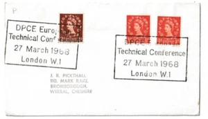 27/3/1968 UK GB Cover - DPCE European Technical Conference - Picture 1 of 2