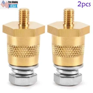 2x Batteriepol Adapter Klemme Verbinder Fittinge M6 M8 Gewinde Pfosten Adapter - Bild 1 von 10
