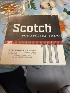 SEALED Scotch 111 Reel To Reel Recording Tape 1/4” X 1200 Ft  OLD STOCK/UNUSED - Picture 1 of 3