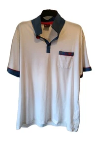 Gabicci Collezione True Heritage Men's White Polo Shirt With Contrast Size XL - Picture 1 of 15