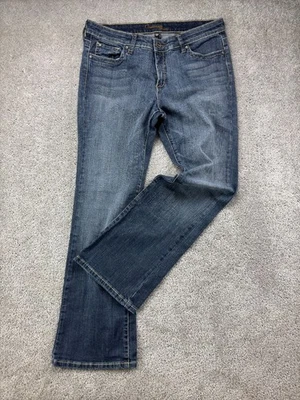 Pantalones de mezclilla Common Genes corte bota para mujer 10 P tiro medio lavado medio bolsillos con solapa Foto 1 de 4