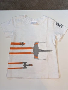 Hanna Andersson Star Wars 100 US 4 X-wing Applique Tshirt 100% Cotton - Bild 1 von 5