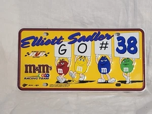 Elliot Sadler 2003 Metall Blech Werbeschild M&M Robert Yates Nummernschild - Bild 1 von 4