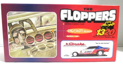 1320 Diecast The Floppers Prudhomme Snake Cude Army Funny Car 1/24 2002  1/5000 - Image 1 of 4