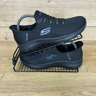 Skechers Shoes Women’s Size UK 5.5 Slip Ins Hands Free Black Mesh Trainers - Image 1 of 4