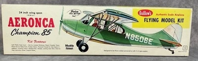 1961 Aeronca Champion 85 model plane made by Guillows, in original box tape seal - Image 1 of 4