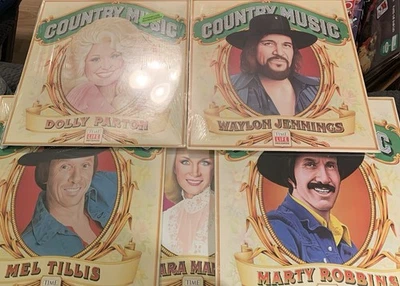Country Music Time Life Vinyl Lot Of 5 Dolly Parton Waylon Jennings LP READ NEW - Image 1 of 4