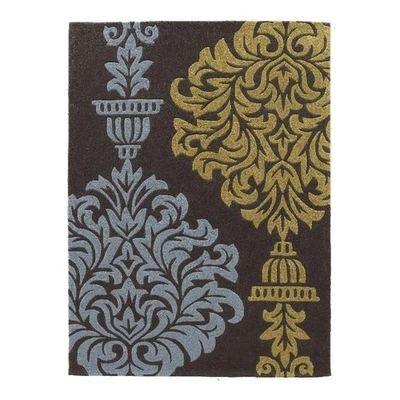 Linon Trio Burdette Hand Tufted Polyester 5'x7' Rug in Gray - Image 1 of 4