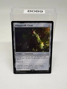 Whispersilk Mantello 0292 Non Foil Non Comune LOTR Commander MTG Near Mint - Foto 1 di 2
