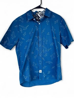Volcom Vintage Blue Bird Print Men's Shirt - Image 1 of 3