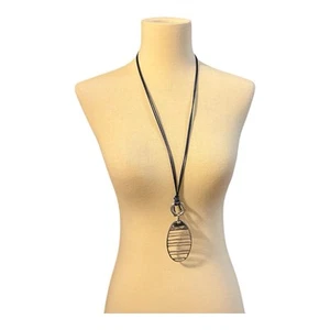 Chico’s Blue Chord Necklace With Pendant. NWT - Picture 1 of 2