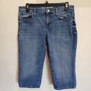 DKNY Jeans Ludlow Short Size 4 (30x16) Women's, Capri Style Pants Blue   - Picture 1 of 20