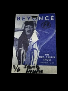 Adesivo Beyoncé The Mrs Carter Show World Tour 2013 Pass/Get Lamined - Foto 1 di 2