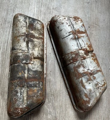 Par de cubiertas de válvula ventiladas originales OEM Porsche 912 356 Foto 1 de 2