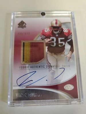Sp Authentic V ernon Davis Rookie patch card.  #449/699 NM-MT  ( AUTOGRAPHED ) - Image 1 of 2