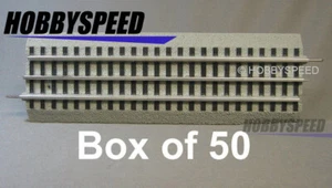 LIONEL 12014 FASTRACK LOT 10 INCH STRAIGHT BOX 50 O GAUGE CASE 6-12014 (50) NEW - Picture 1 of 1