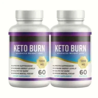 Paquete de 2 píldoras de dieta suplementos avanzados para perder peso Keto Burn - 120 cápsulas Foto 1 de 4