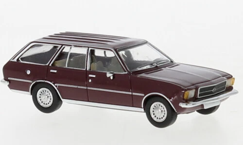 Brekina PCX870400 - 1/87 Opel Rekord D Caravan, Rosso Scuro, 1972 - Nuovo - Immagine 1 di 1