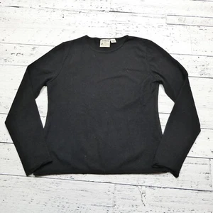 Country Road Wool Sweater Womens S/M Black 100% Pure New Wool Lightweight - Picture 1 of 5