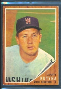 1962 Topps #566: MARTY KUTYNA High #, Washington Senators SP ~ EX to EX-MT - Picture 1 of 2