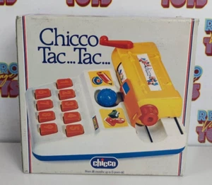 CHICCO Tac Machine Write on Wipe Off Game Vintage 0-6 Months Sillabare Counting - Picture 1 of 6