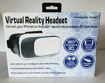 Virtual Reality Headset by Wireless Gear Realistic 3D Experience - Image 1 of 4
