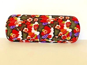 Japanese Pattern Floral Hard Shell Padded Glasses Case New In Package - Picture 1 of 4